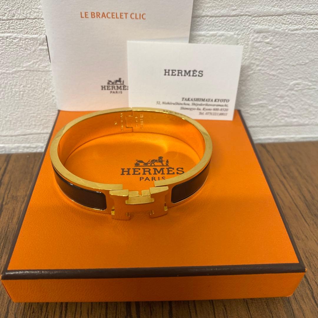 HERMES エルメス エナメルブレスレット クリック