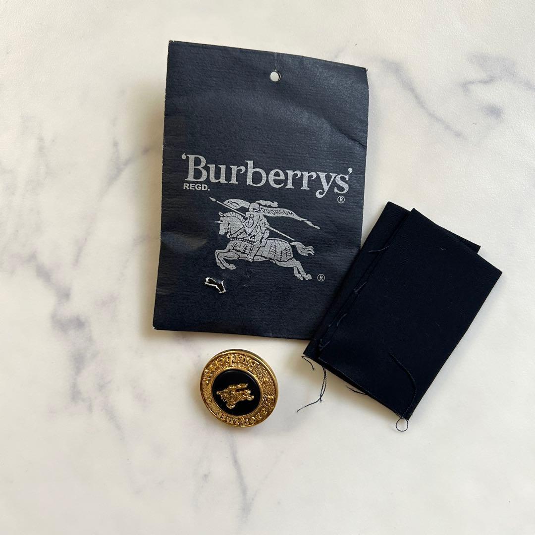 バーバリー コート 金ボタン 40 ヴィンテージ ネイビー