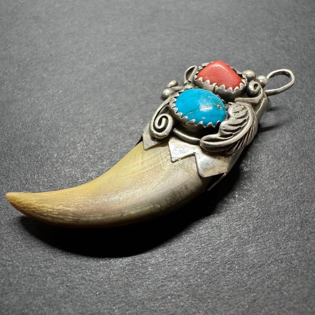 【USA刻印 silver925】ベアクロー ネックレストップ