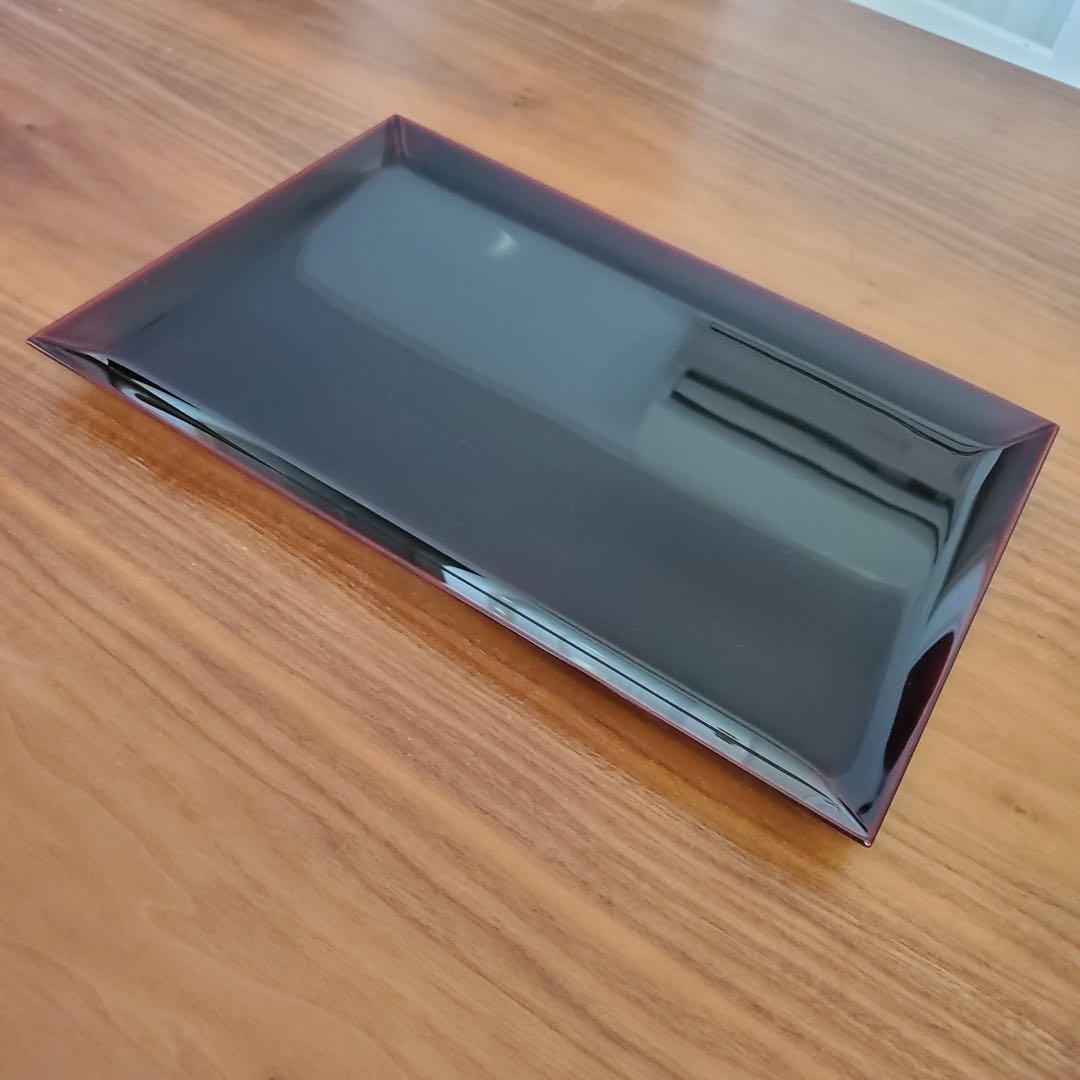 【新品未使用】点心盆　5客　溜塗　輪島塗　慶塚　トレー