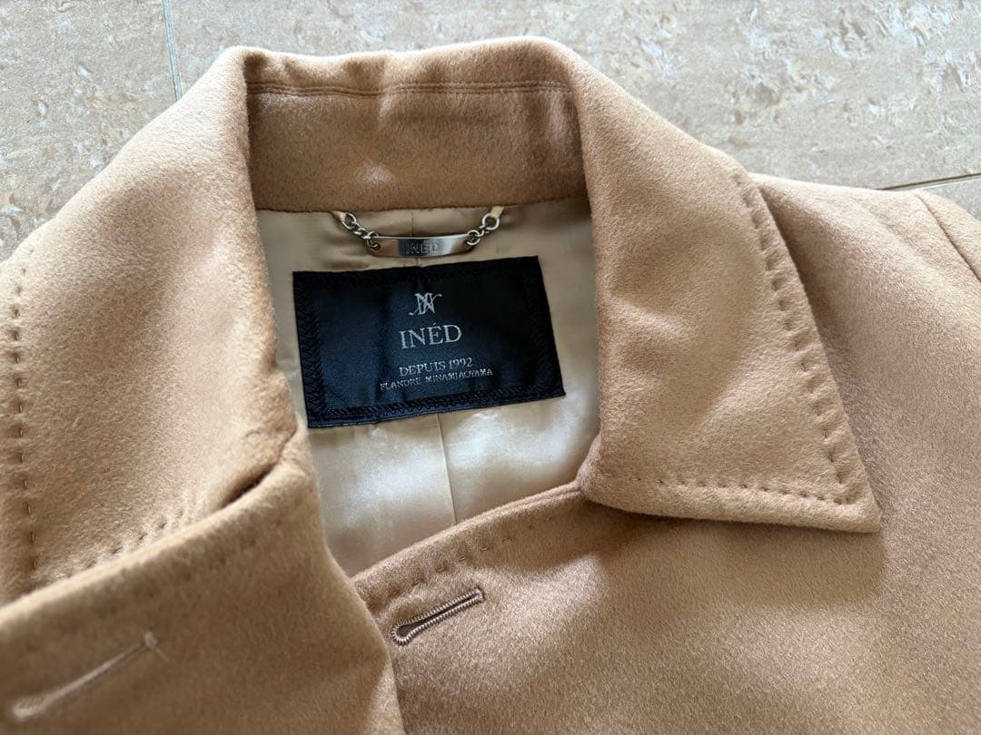 新品未使用　INED イネド カシミヤ100% コート