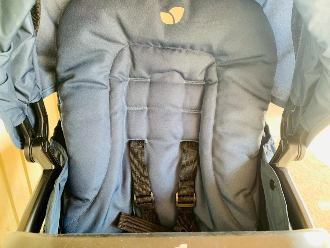 65Z 送料込 Joie エヴァライトデュオ ダブルベビーカー ネイビー 中古品