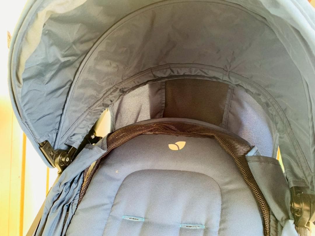 65Z 送料込 Joie エヴァライトデュオ ダブルベビーカー ネイビー 中古品