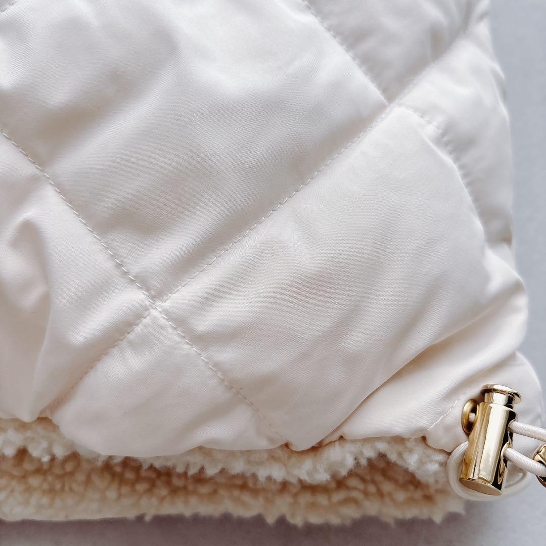 【TAION×UNFILO】リバーシブルボアダウン　クリーム　M