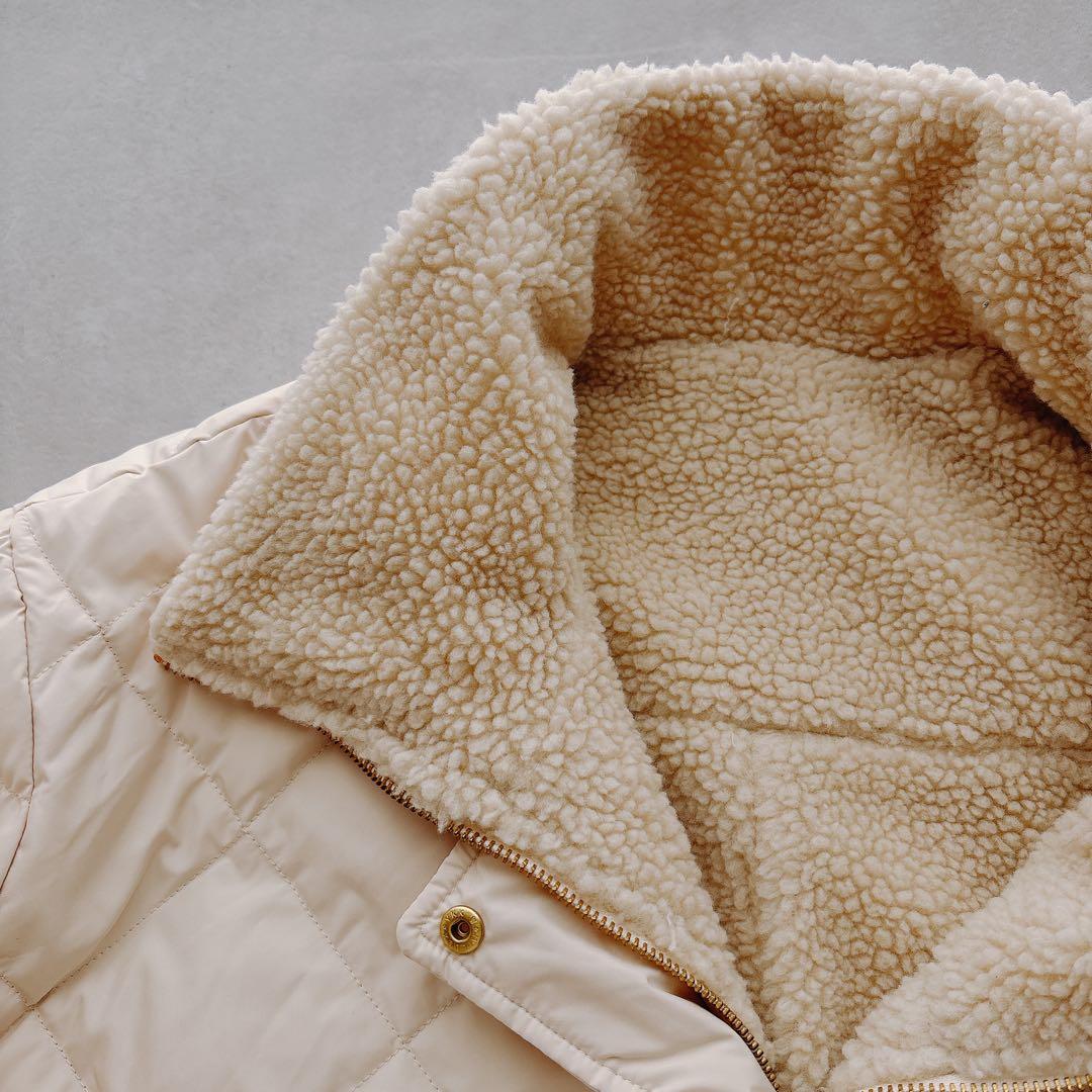 【TAION×UNFILO】リバーシブルボアダウン　クリーム　M