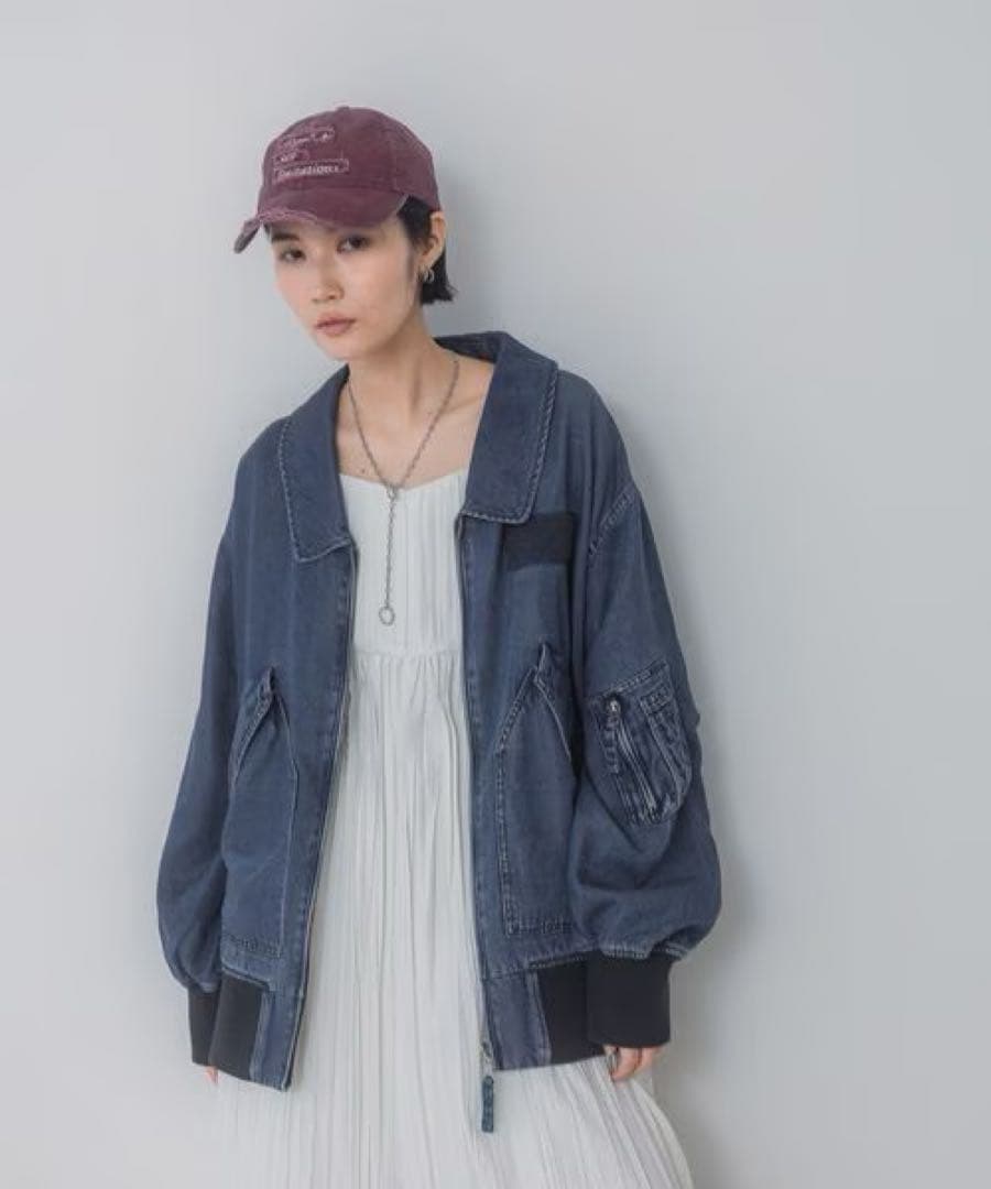 美品 JEANASIS リバーシブルフライトジャケット