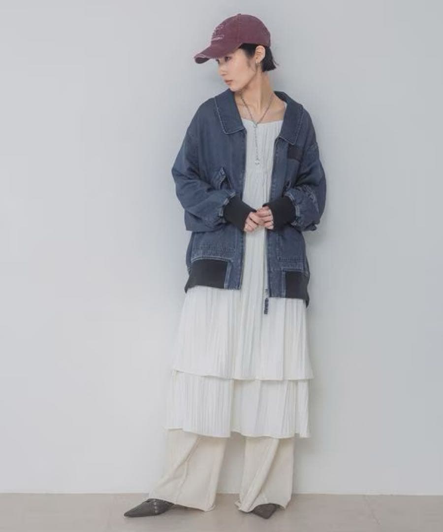 美品 JEANASIS リバーシブルフライトジャケット