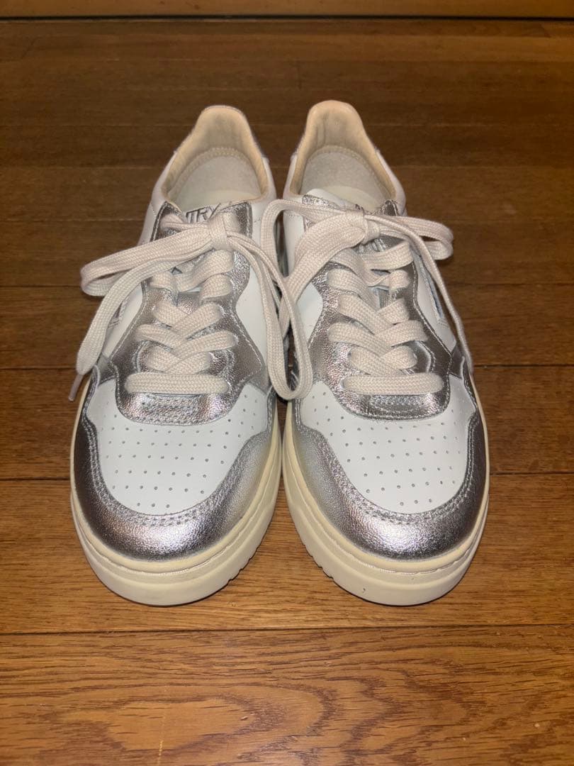 値下げ★新品未使用★24AW AUTRYメダリスト25cm ホワイト×シルバー