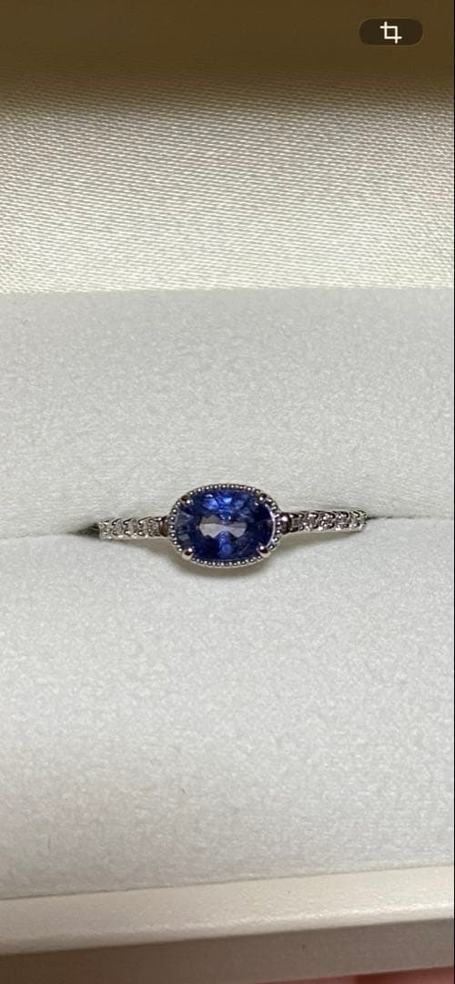 【Sio】コーンフラワーブルーサファイアリング（非加熱）