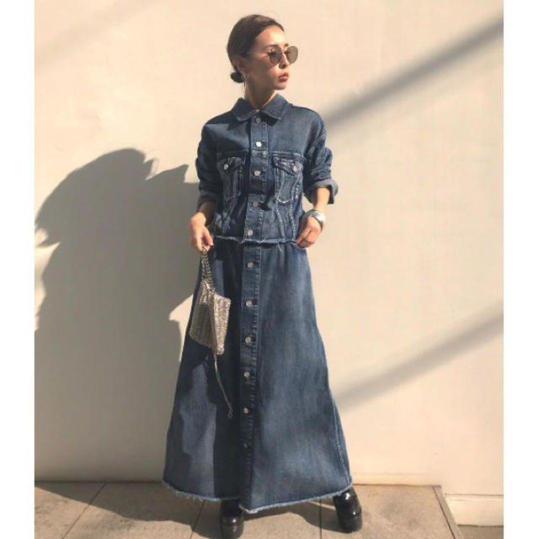 【⭐︎HAPPY mämä⭐︎】ameri vintage デニムドレスコート
