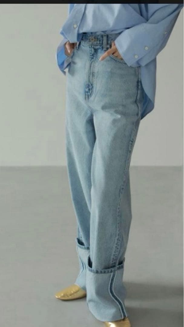 EDWIN×ETRE TOKYO CORE デニムワイドパンツ S