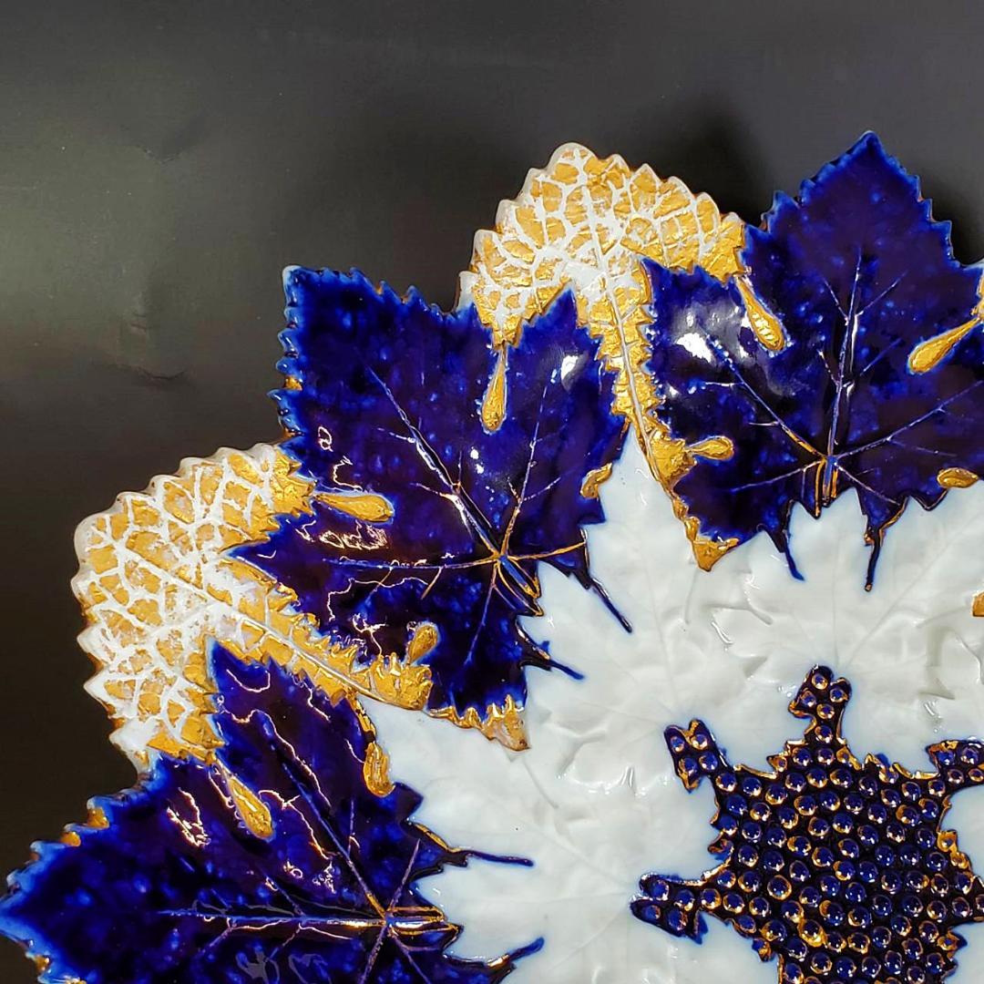 Meissen（マイセン 1825～1924 コバルト金彩　プレート　26.5㎝