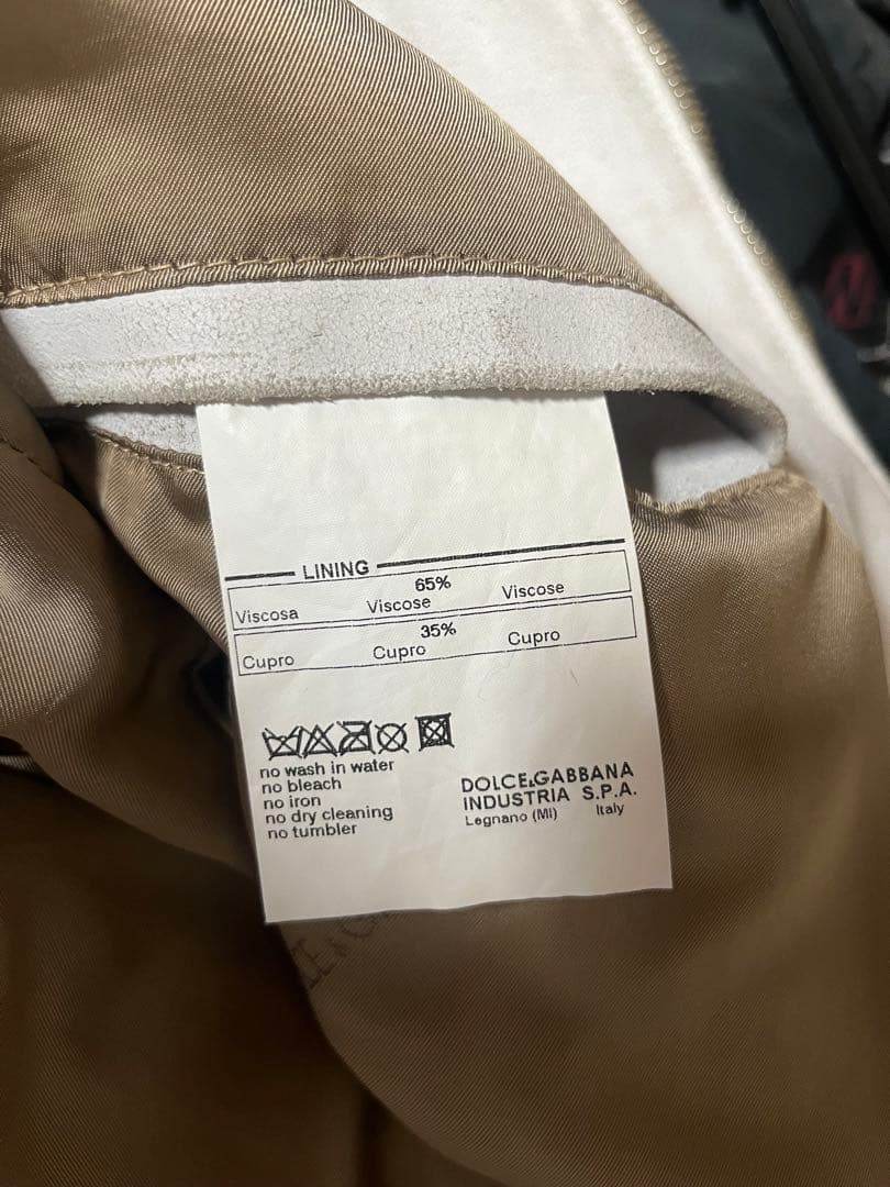 ジャケット・アウター DOLCE&GABBANA leather jacket 00s archive