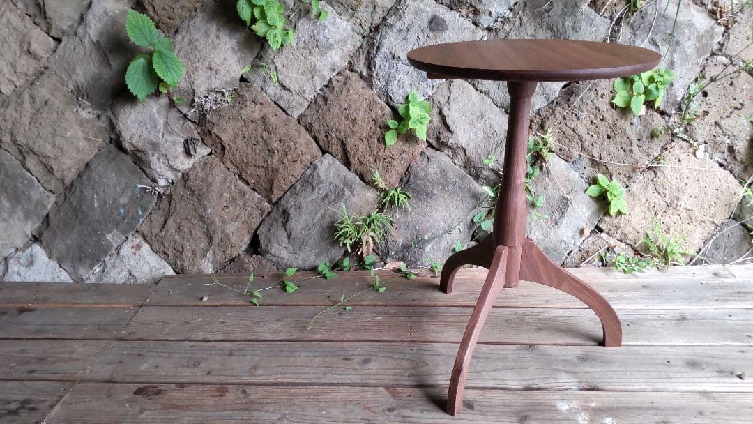 【セール】サイドテーブル ブラックウォールナット