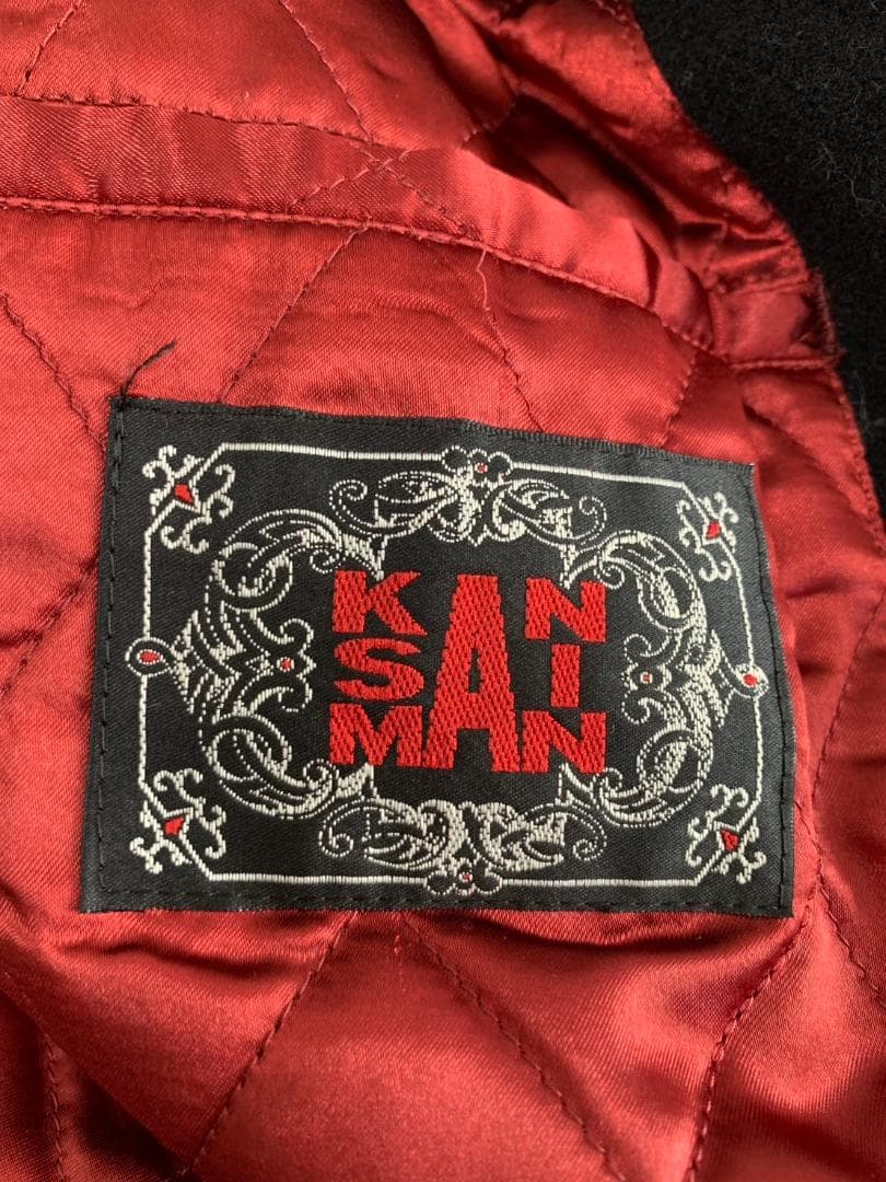 [90s KANSAI MAN] ウールスタジャン ジャケット M3 ブラック