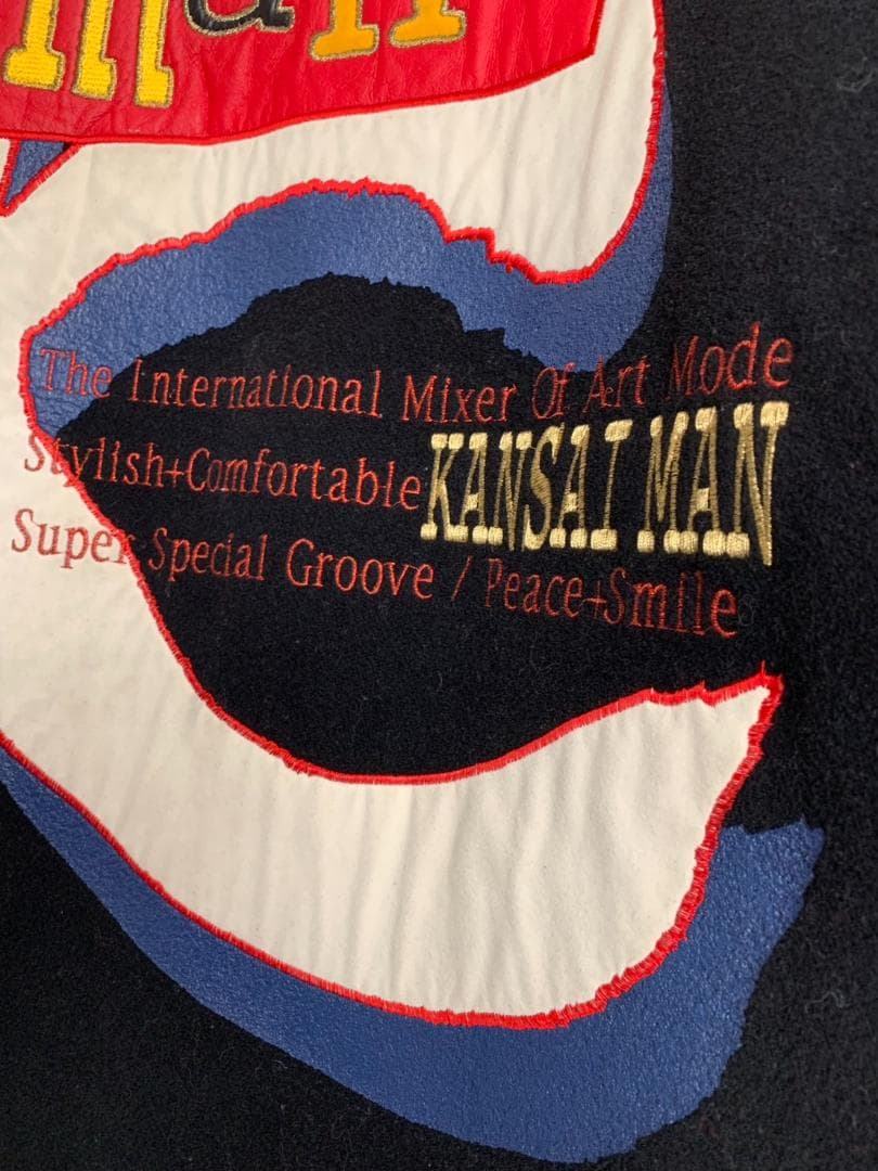 [90s KANSAI MAN] ウールスタジャン ジャケット M3 ブラック