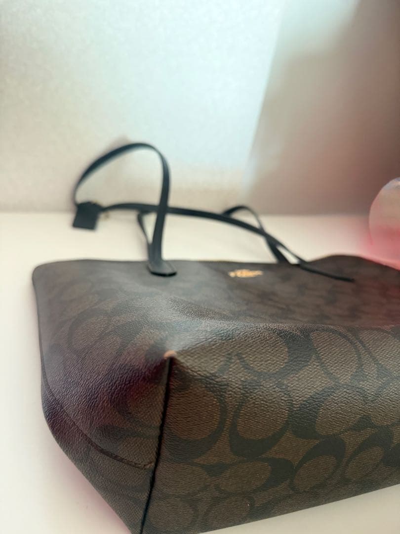 COACH ダークブラウン トートバッグ