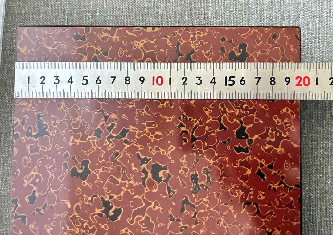 津軽塗 唐塗 花瓶＆花台セット 色味に個体差あり 箱付き