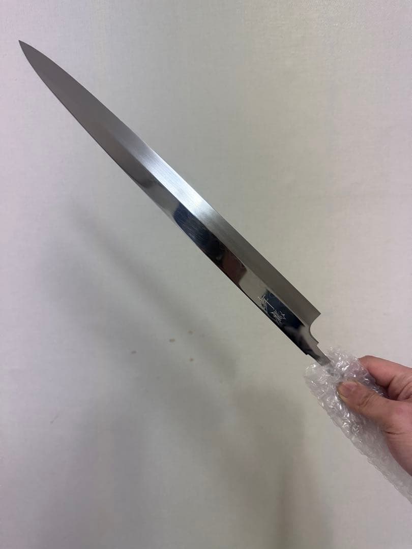 玄海正国　水本焼　白ニ　柳刃　330mm