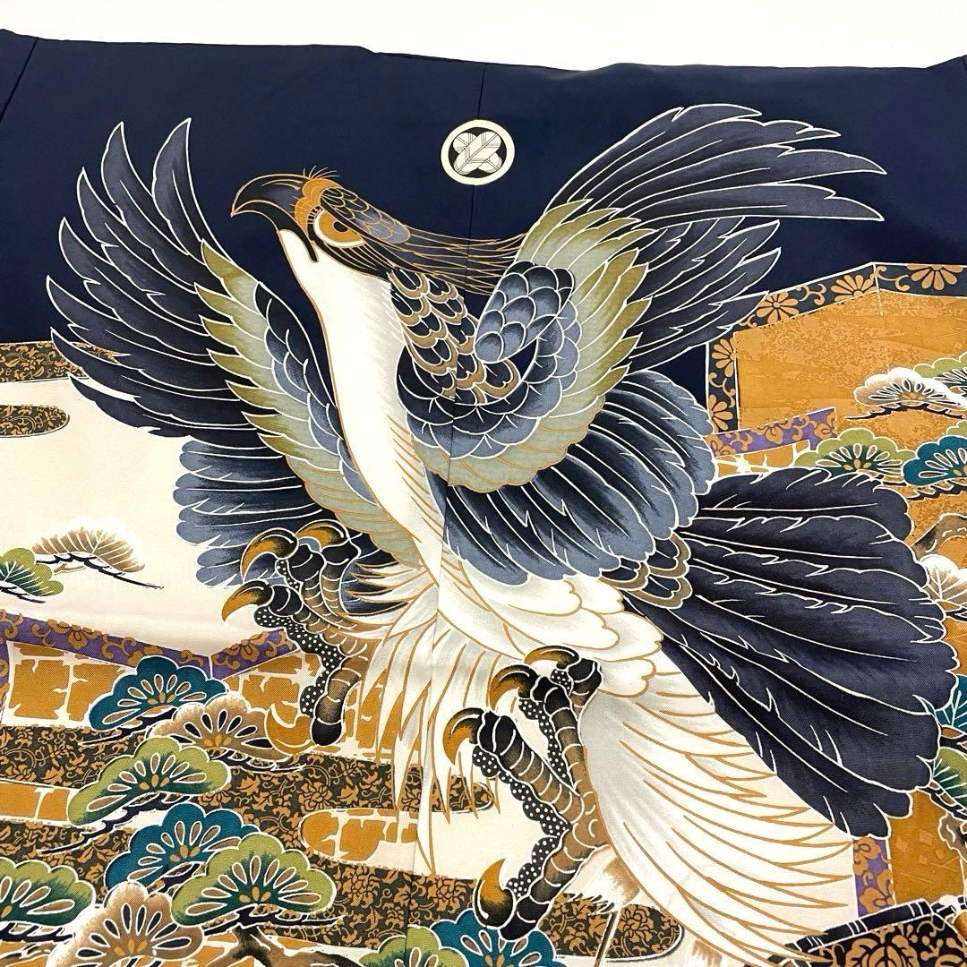 七五三 羽織セット 男の子 羽織 着物 長襦袢 半衿付き 3歳 No.145