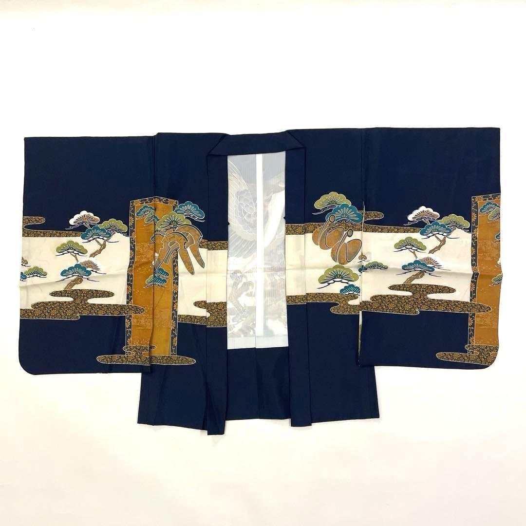 七五三 羽織セット 男の子 羽織 着物 長襦袢 半衿付き 3歳 No.145