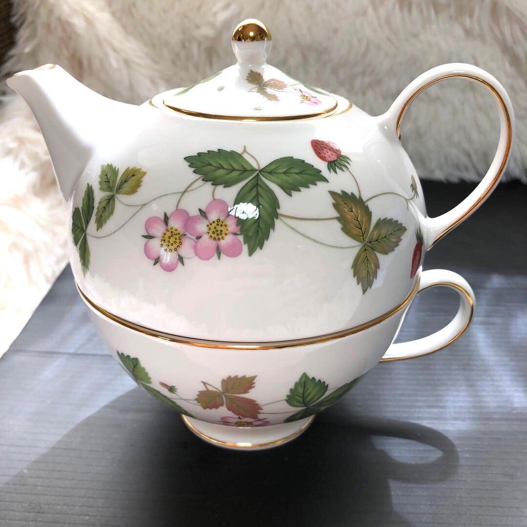 新品未使用❣️ウェッジウッド ワイルドストロベリー アルクレスコ ティーフォーワン