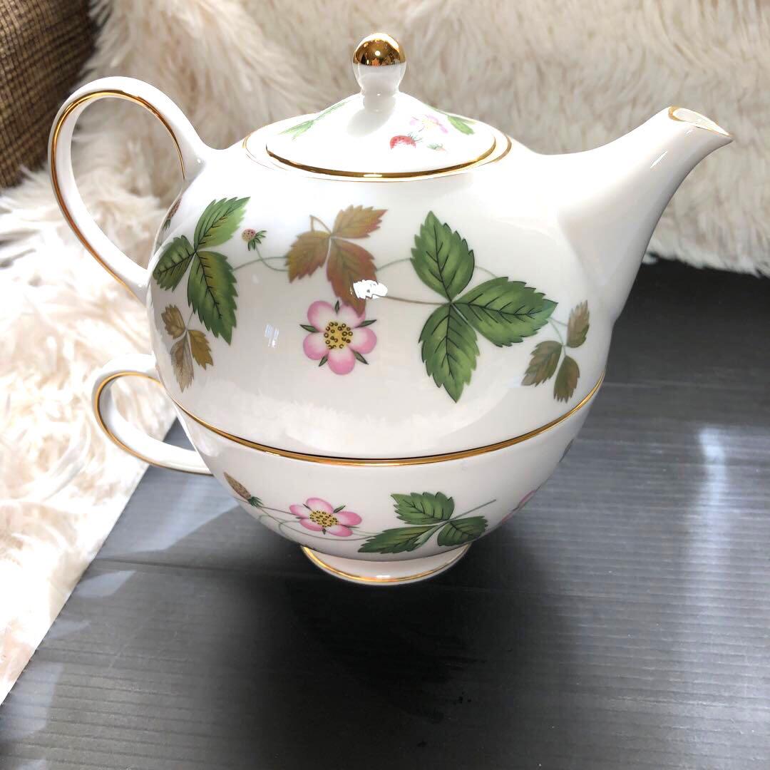 新品未使用❣️ウェッジウッド ワイルドストロベリー アルクレスコ ティーフォーワン