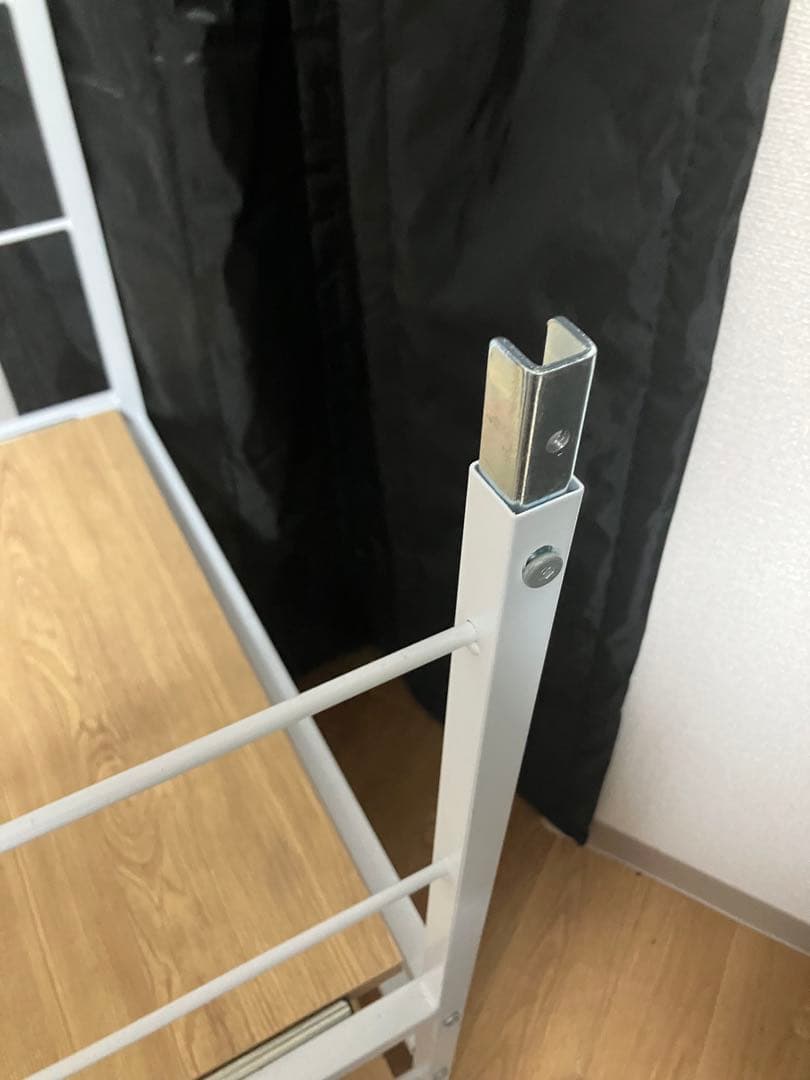 木製ラックキッチン　ホワイト 5段