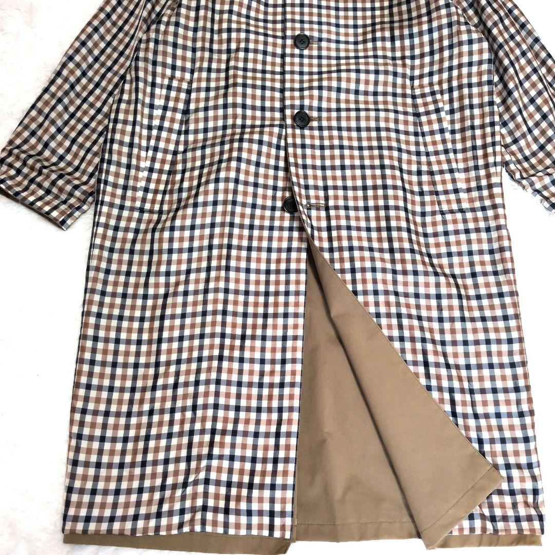 アクアスキュータム　イネド　トレンチコート　リバーシブル　M　コラボレーション