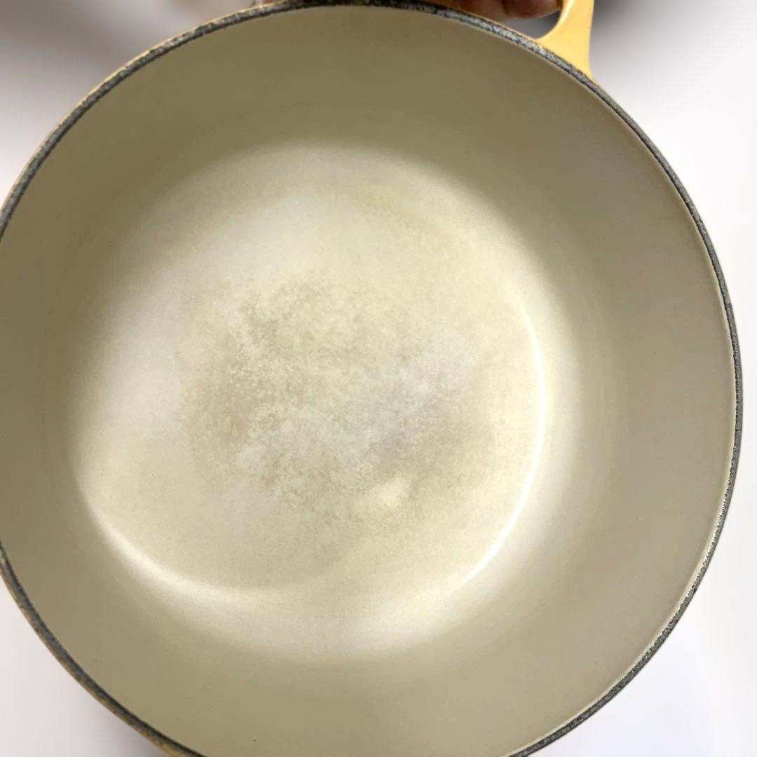 ル・クルーゼ LE CREUSET ココットロンド イエロー 22㎝