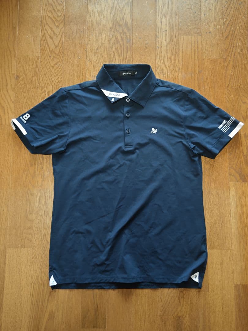 8yards 8YARDS ネイビー ポロシャツ 美品 サイズL ハチヤーズ