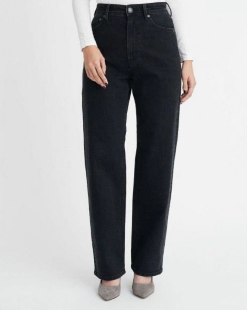 YANUK ボーイズストレート LEA 21 OBK ブラック　黒　ヤヌーク