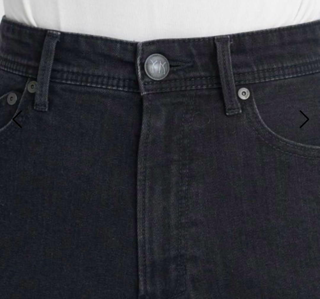 YANUK ボーイズストレート LEA 21 OBK ブラック　黒　ヤヌーク