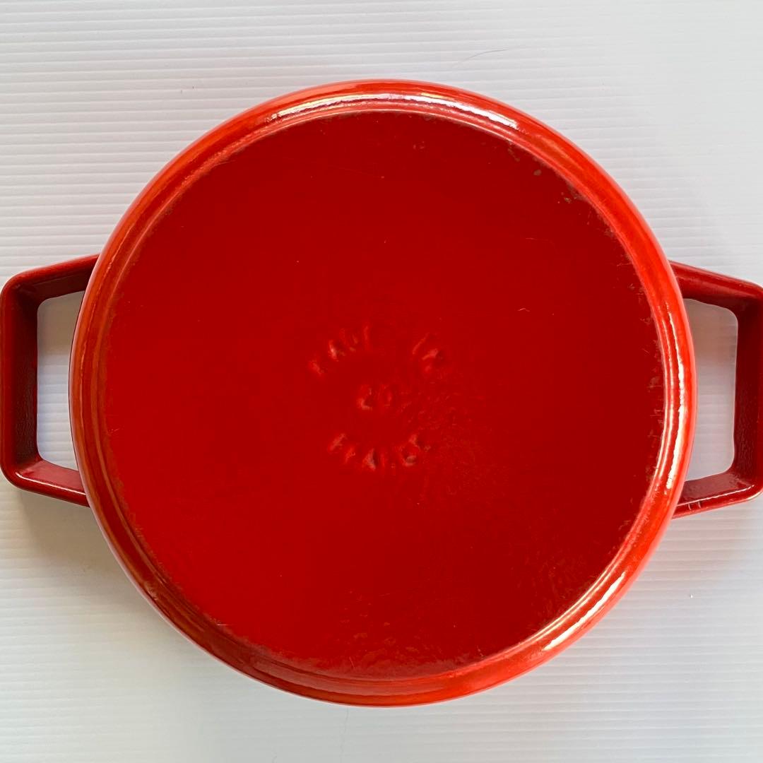 【ストウブ】STAUB ココットラウンド 20cm チェリーレッド 両手鍋