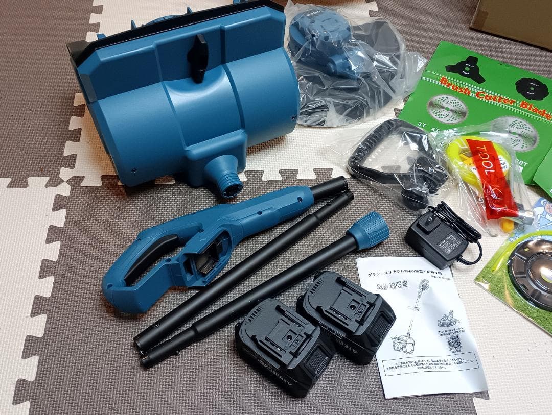 マキタタイプ/RYUSHIO 電動除雪機 草刈り機付き/一回使用のみ