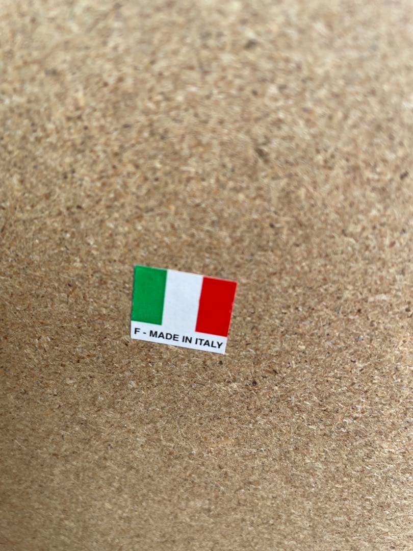 イタリア製　ミッドセンチュリー 木製フレーム 壁掛け鏡 ミラー ウォールミラー