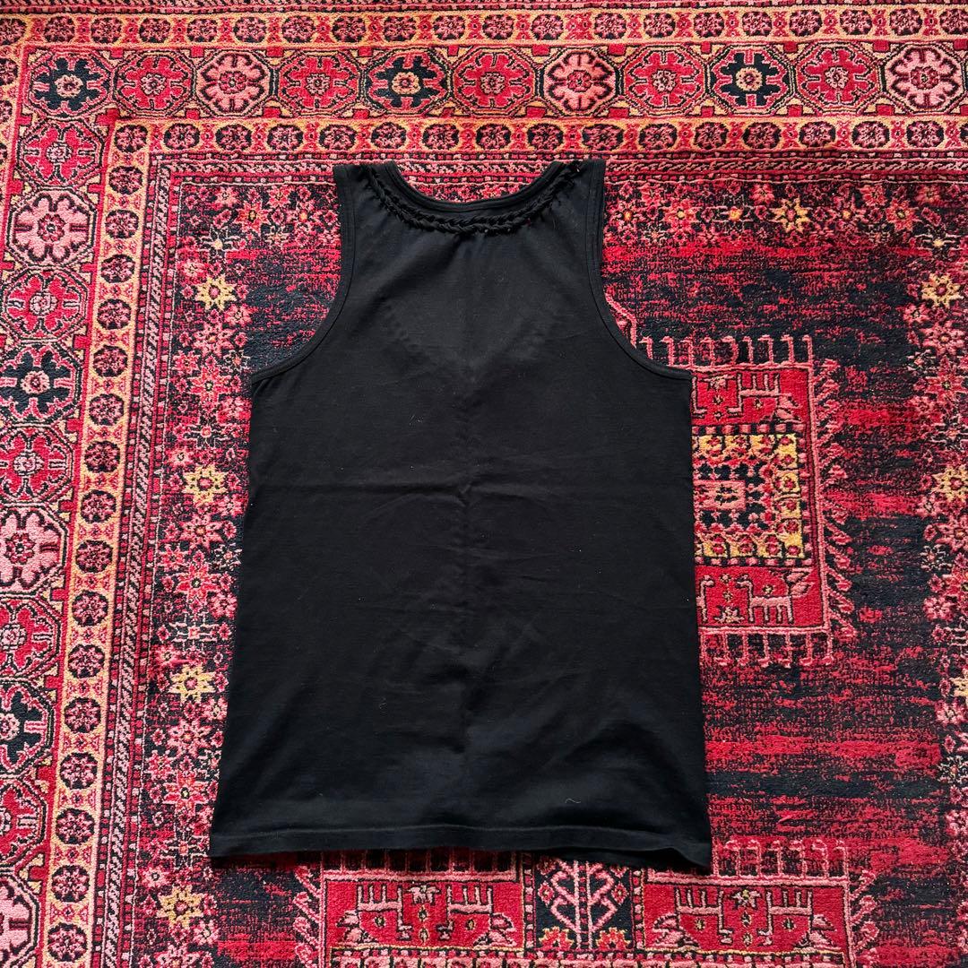 07ss ナンバーナイン 編み込み タンクトップ サイズ2 ブラック