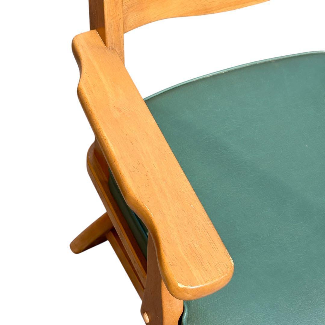 【週末セール】カリモク ダイニングチェア RUSTIC 回転椅子 肘掛け付