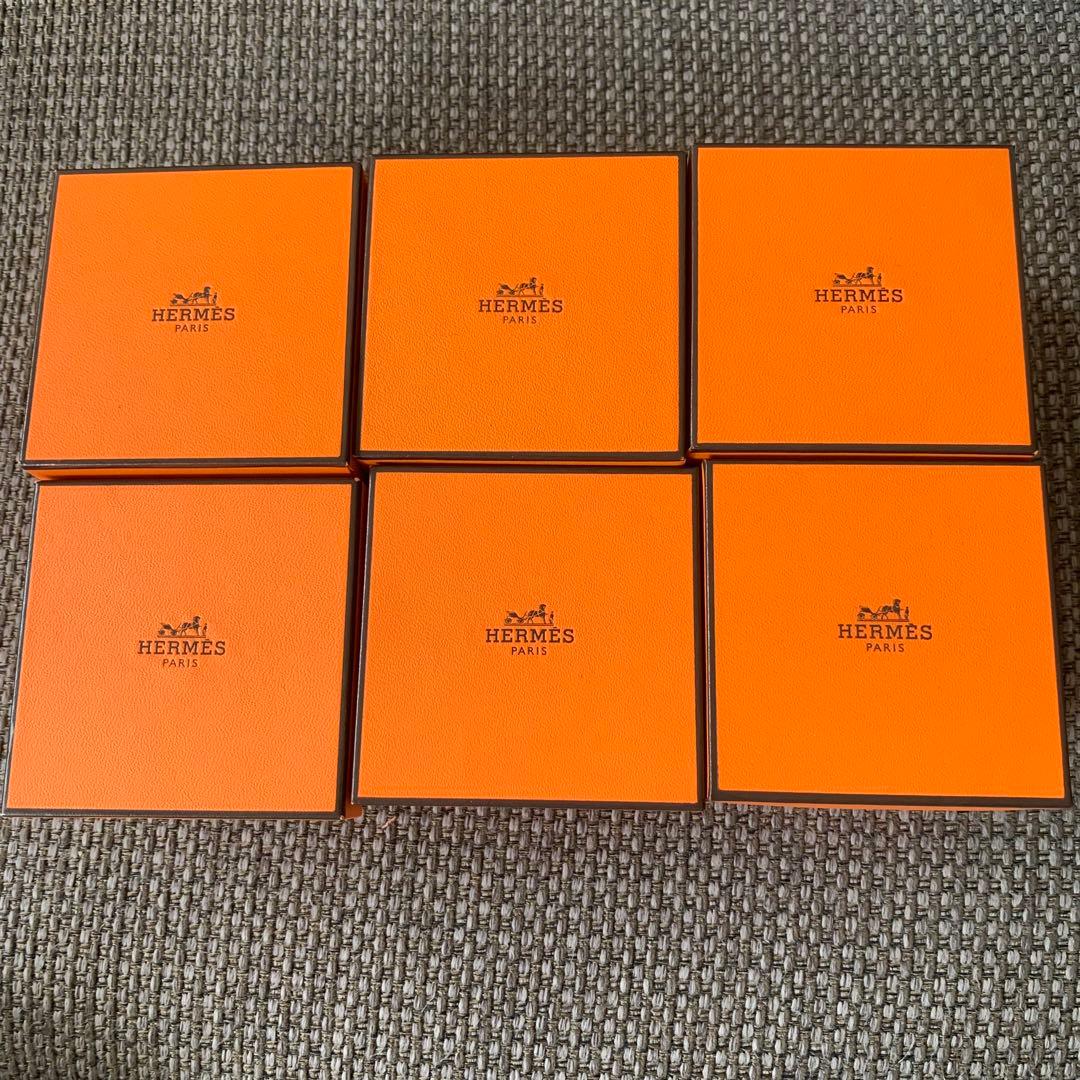 正規品　美品エルメス　アクセサリーリングなど入れ　空箱ケース　6個セット