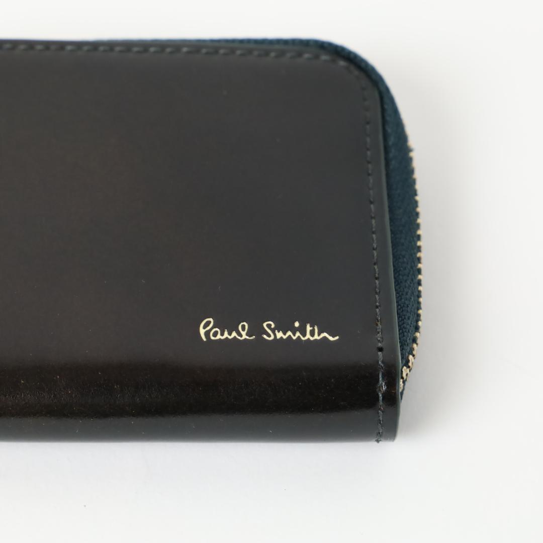 801① 新品 ポールスミス コードバン ケース ラウンドジップ ミニ財布