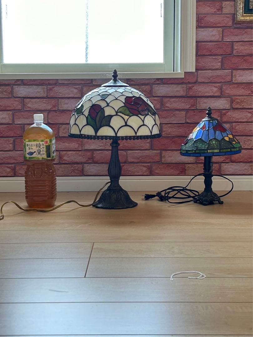 ♪　　ステンドグラスランプ