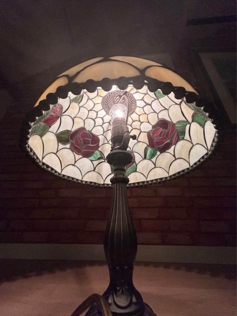 ♪　　ステンドグラスランプ