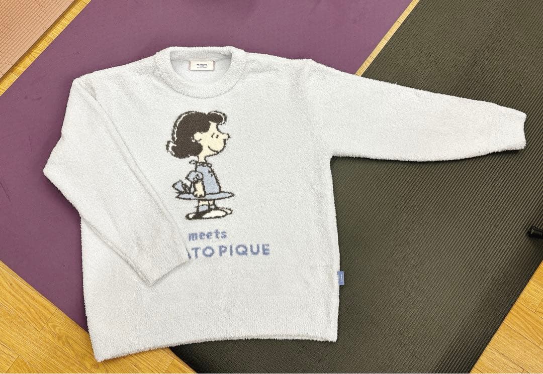 【ジェラートピケ】PEANUT ベビモコパジャマセット ブルー フリー