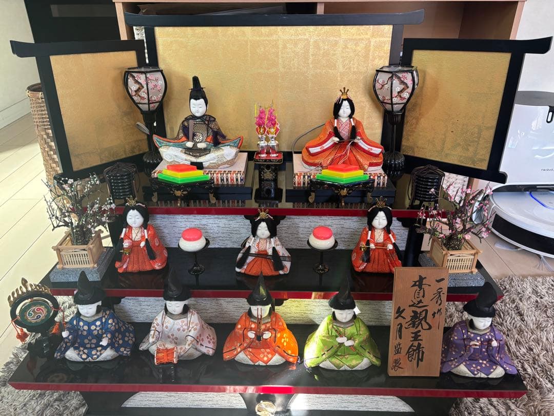 雛人形　3段　オルゴール付き