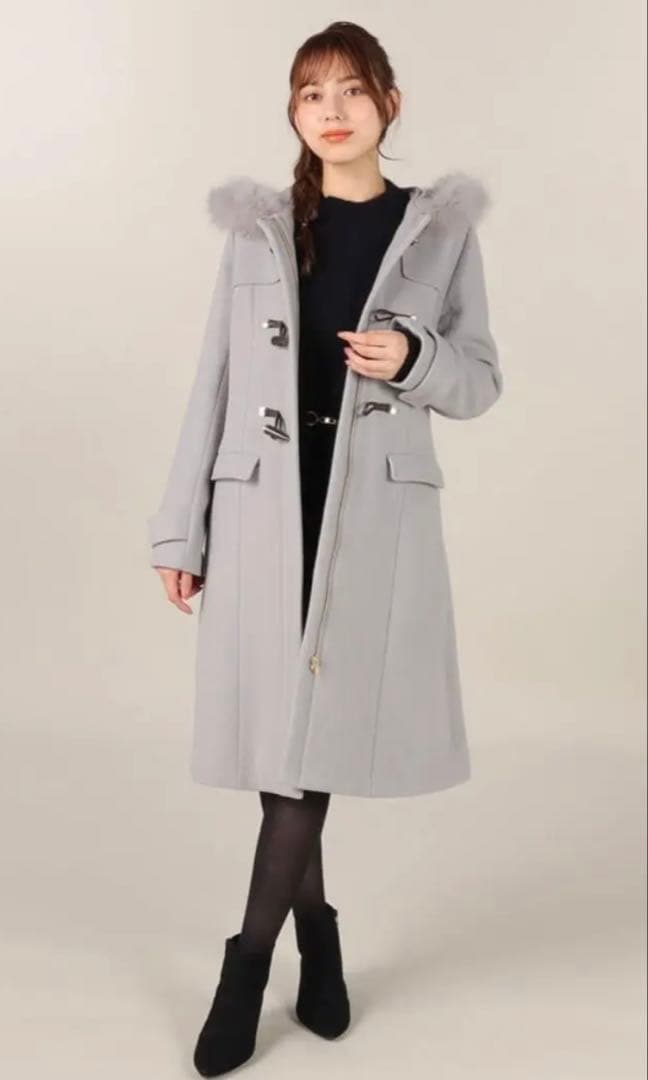 mizutama様　レッセパッセ　ファーフード付きダッフルコート　グレー