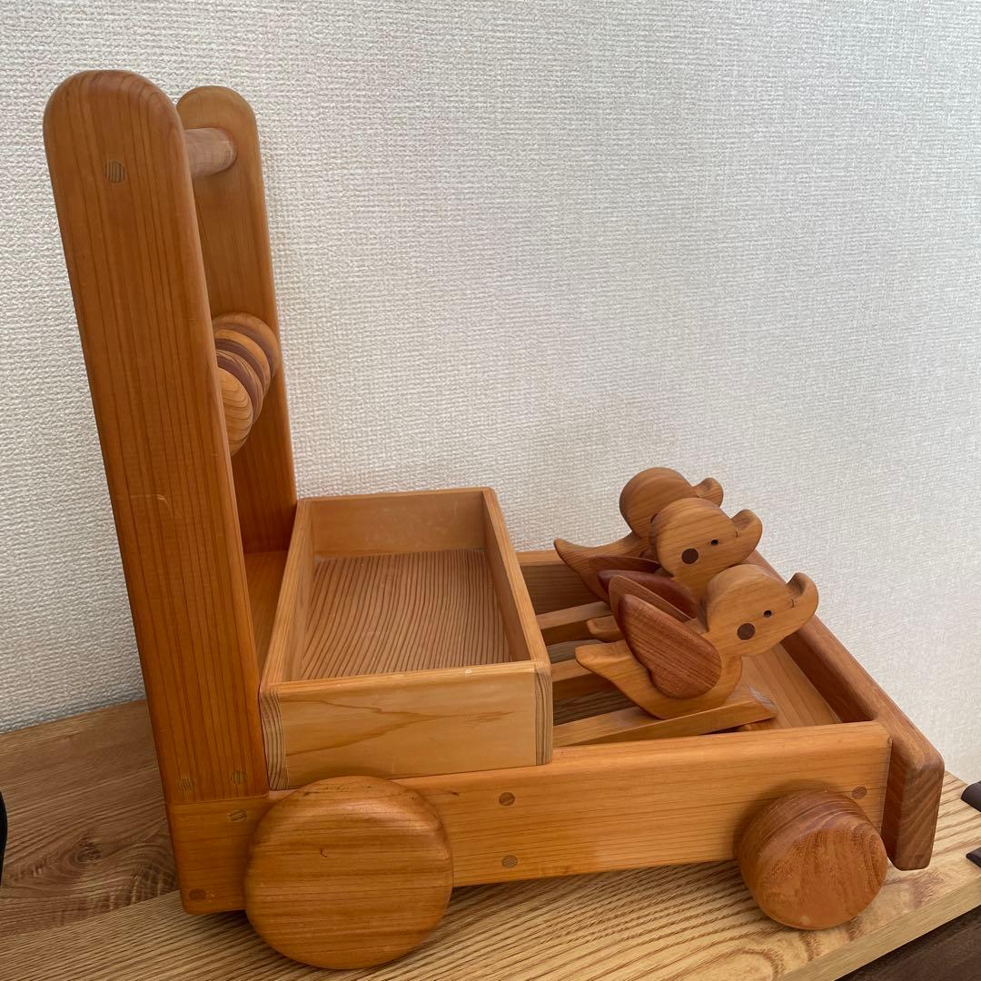 【皇室ご愛用】【匿名配送】KOCHI JAPAN　木製手押し車