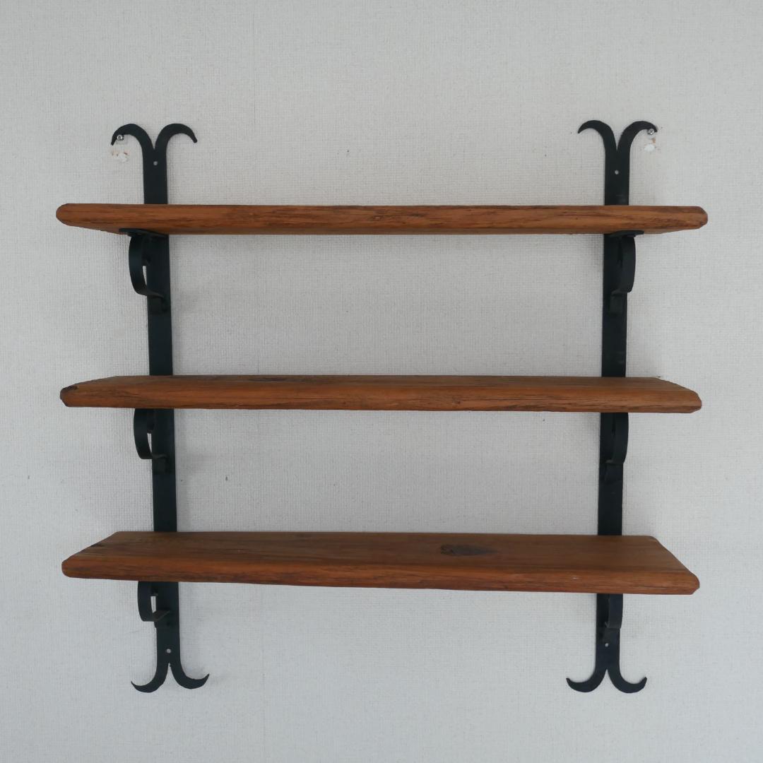 アイアンシェルフ 壁掛け 三段