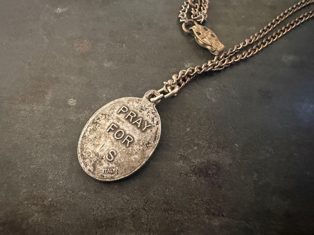 希少　激渋　ヴィンテージ　ロザリオ　アンティーク　メダイ　ネックレス