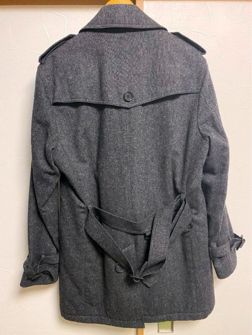 バーバリーブラックレーベル トレンチコート グレー