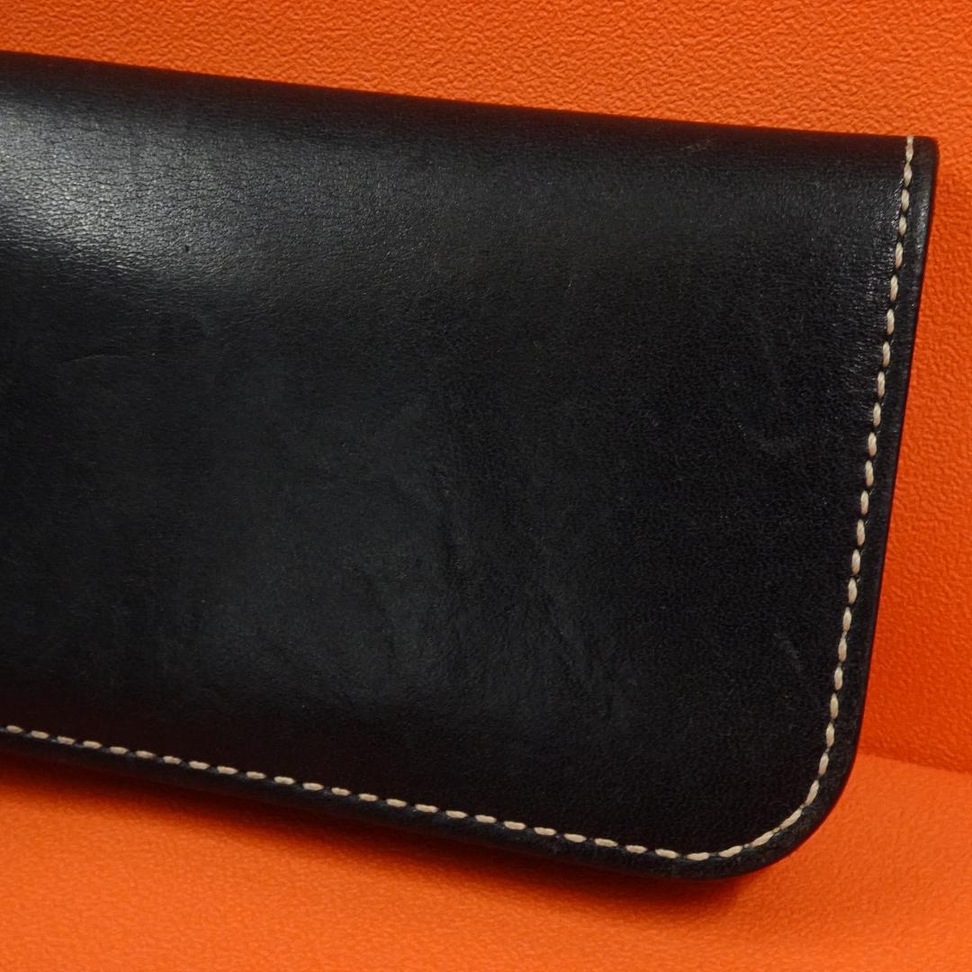 KC's レザーロングウォレット ブラック コンチョ 日本製